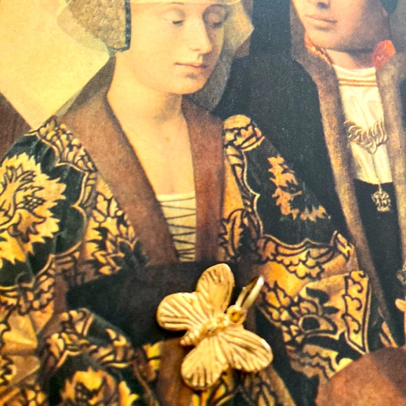 Jewelry - 5/$10❤️❤️❤️NEW ROSE GOLD TONED ALLOY BUTTERFLY CHARM PENDANT